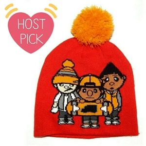 Trukfit Boys Youth Beanie  Pom Hat One Size Red